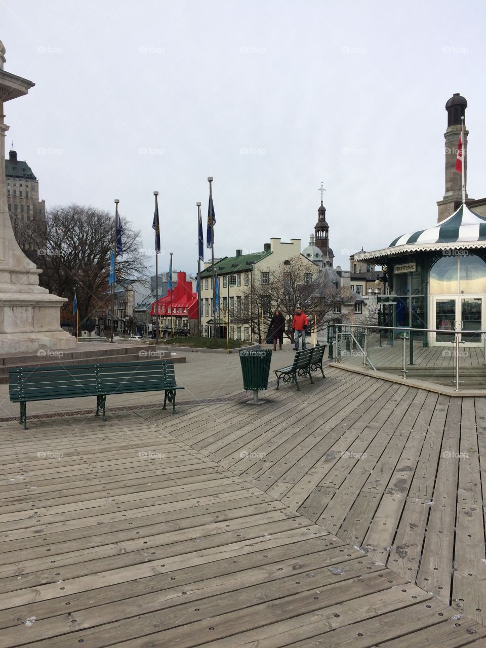 Boardwalk at Old Town Quebec 