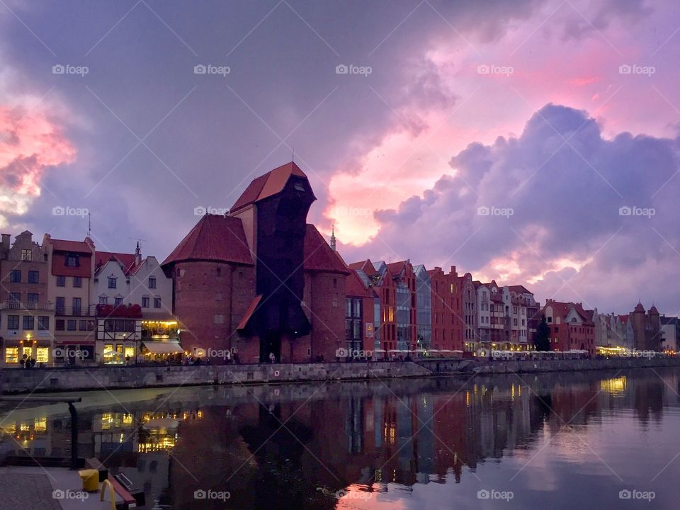 Old crane in Gdańsk 