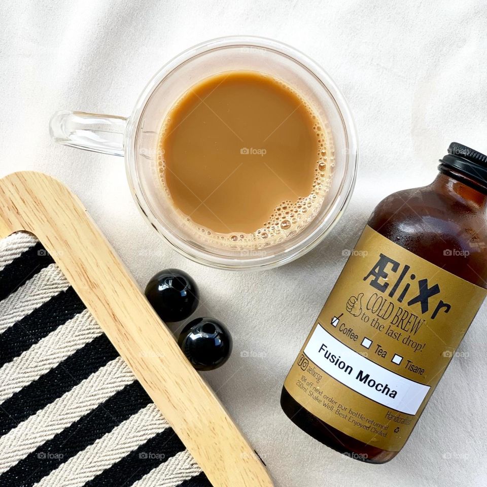 Cold brew coffee , tea and tisane