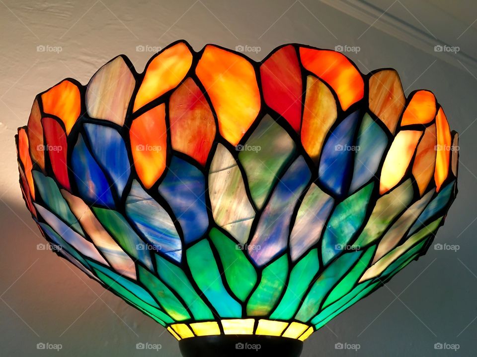 Tiffany lamp stained glass lamp shade 