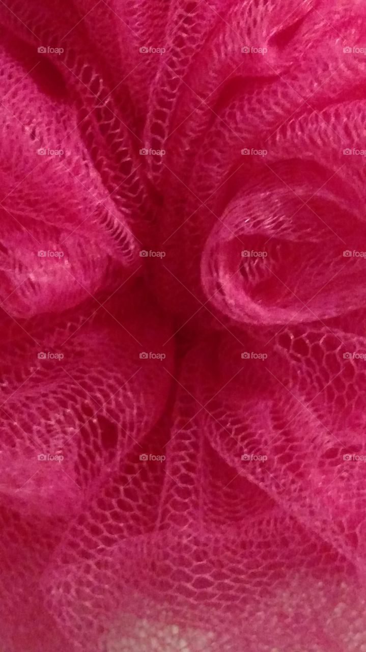 Pink loofa