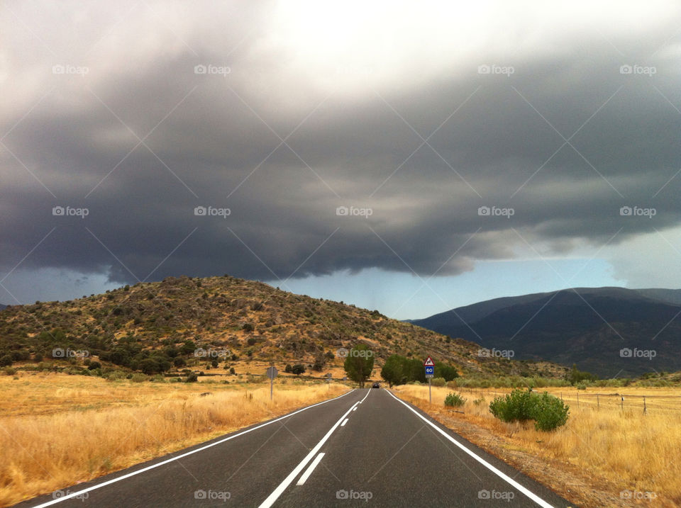 View of a empty road