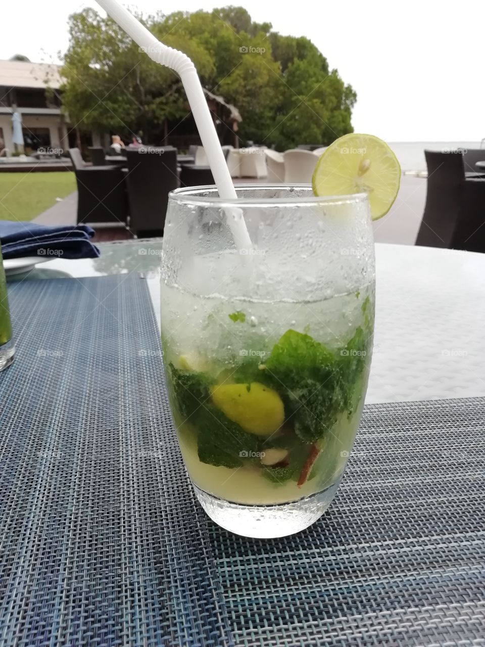 Refreshments at the deck  #mojito
