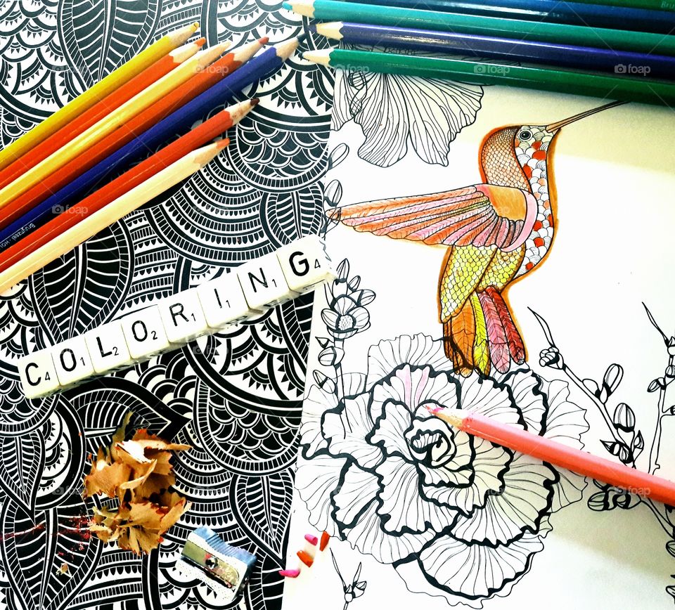 Hobby colouring, takes away stress, love it.