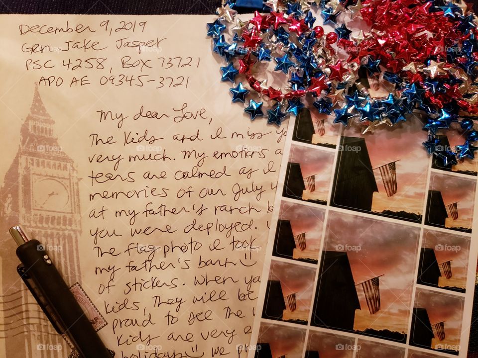 write a letter to a service man