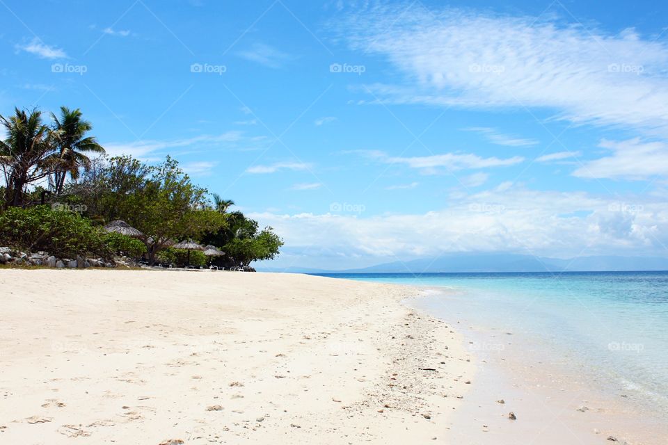 Scenic view of a sea against cloudy sky