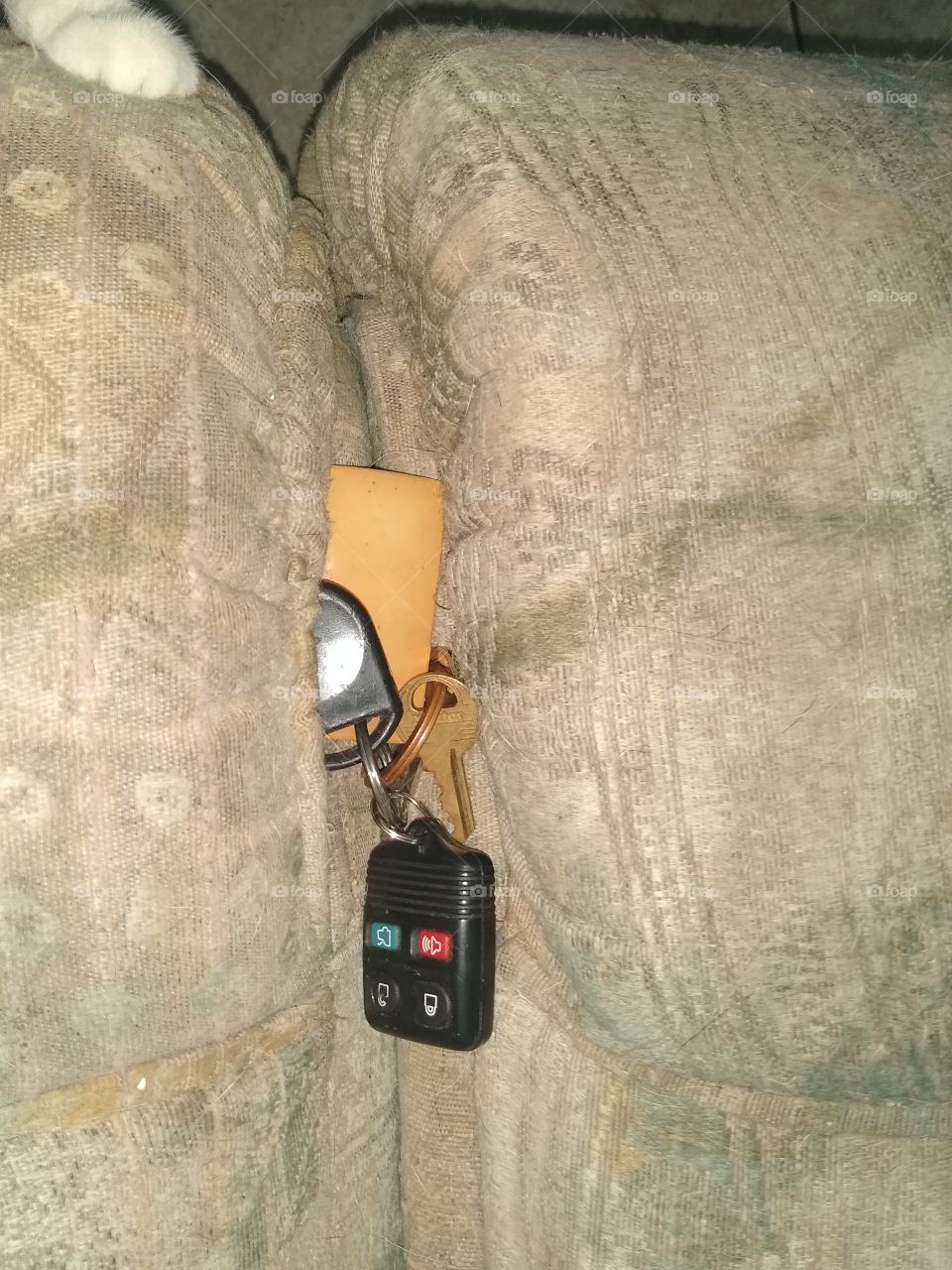 lost keys found in the usual spot