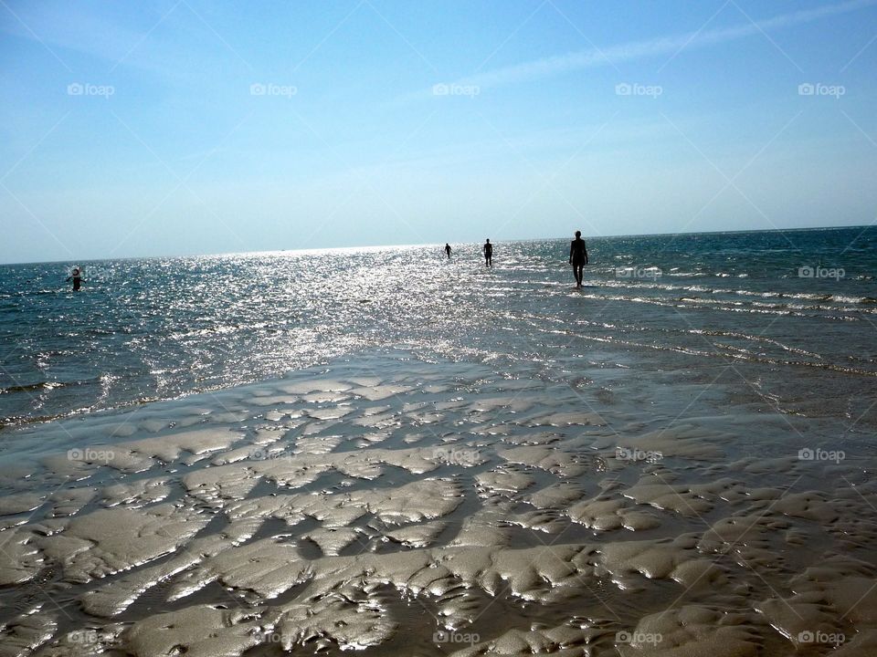 Low water on the North Sea Island Amrum