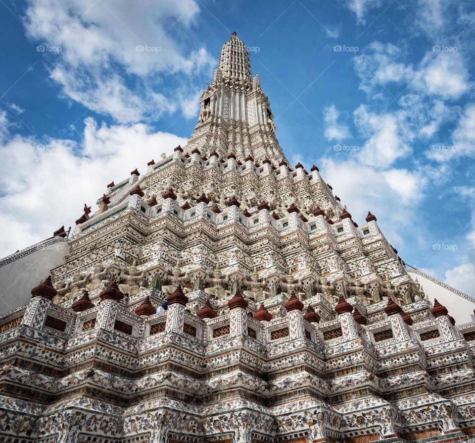 Landmark pagoda in Bangkok Thailand