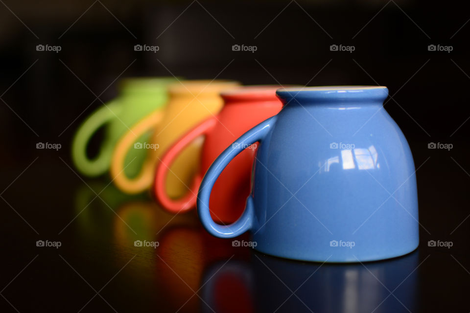 Various coffee cups