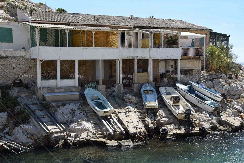 Beautiful houses in Marseilles 