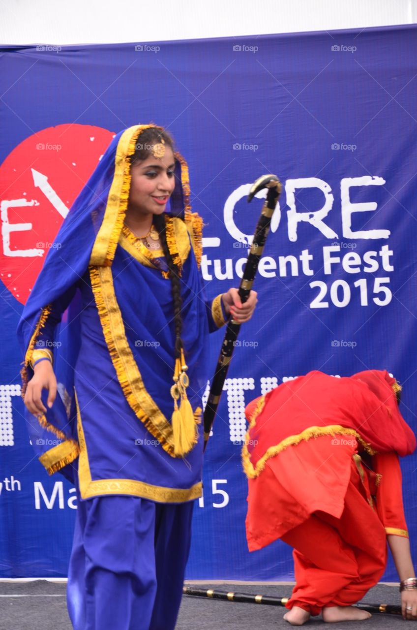 Girl Performing