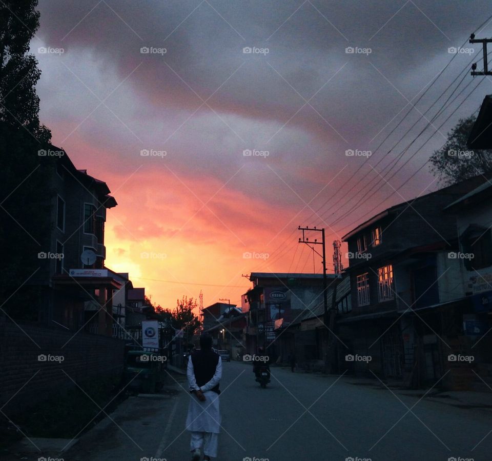 sunset Kashmir