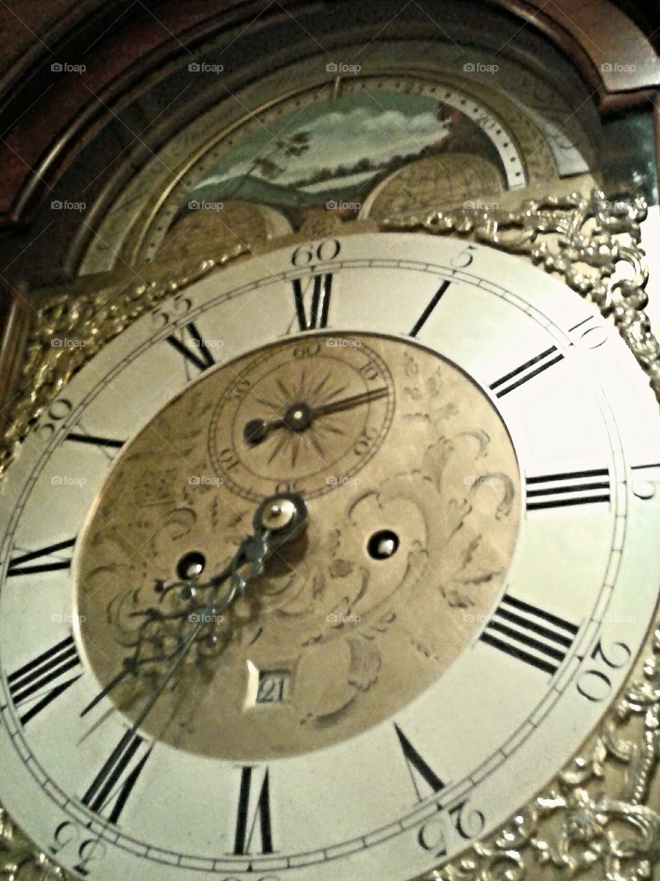 Clock face. A beautiful time piece.