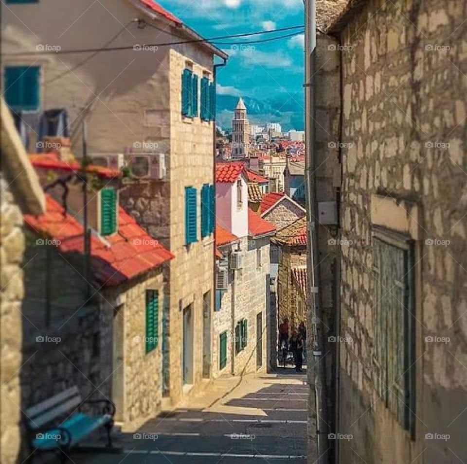 Split city from croatia
