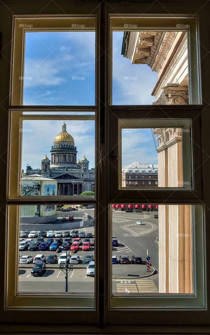 Isaakievskaya Square in St. Petersburg, Russia