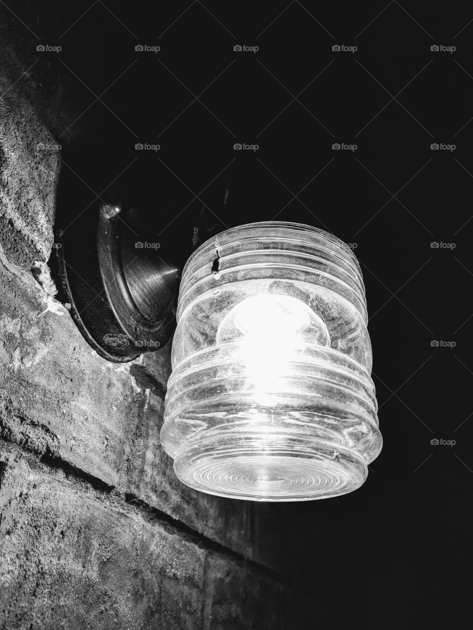 night light in black and white