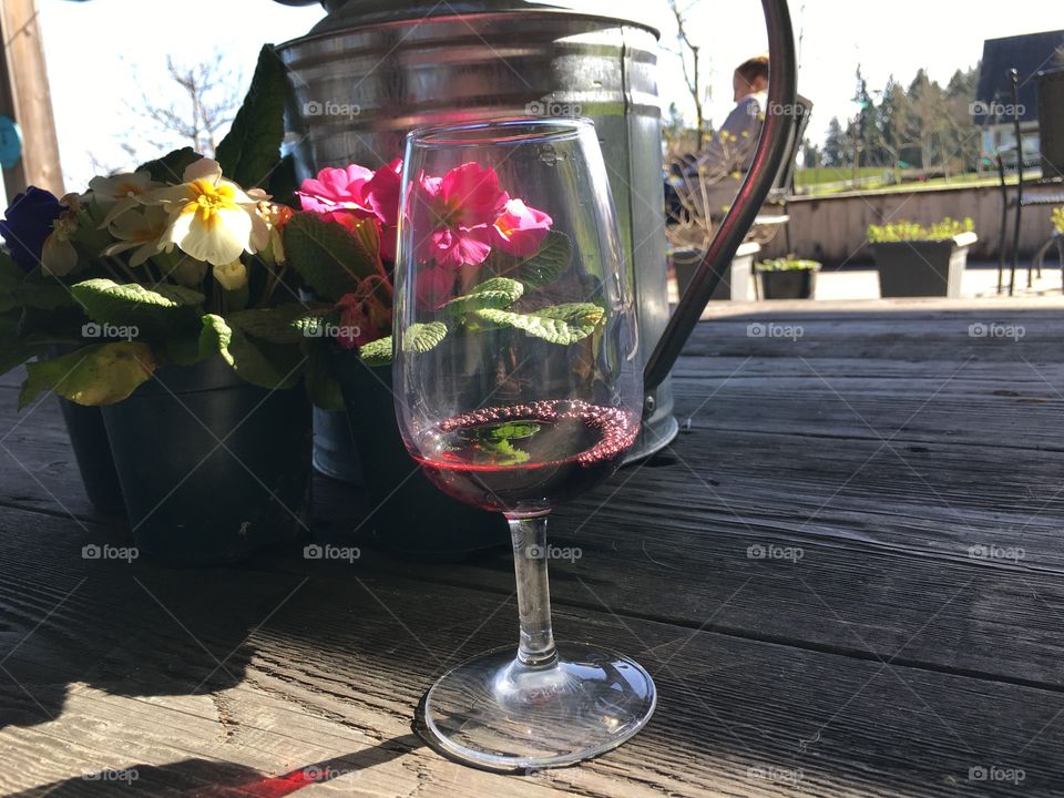 Through the wine