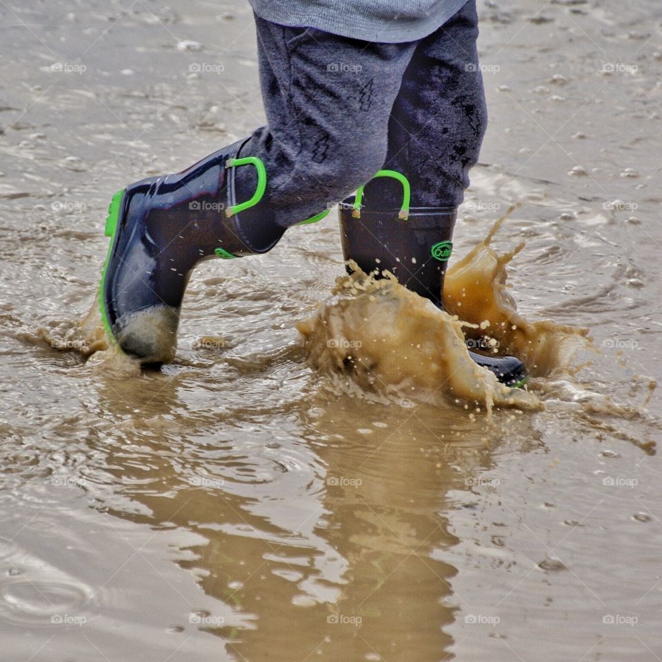 Fun in the puddles