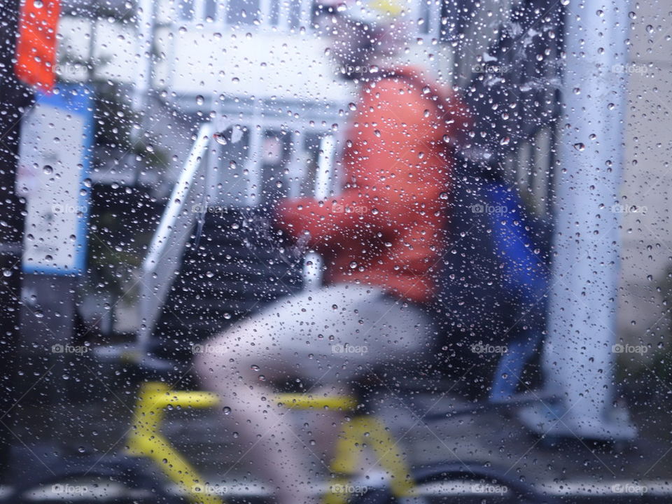 biking in the rain