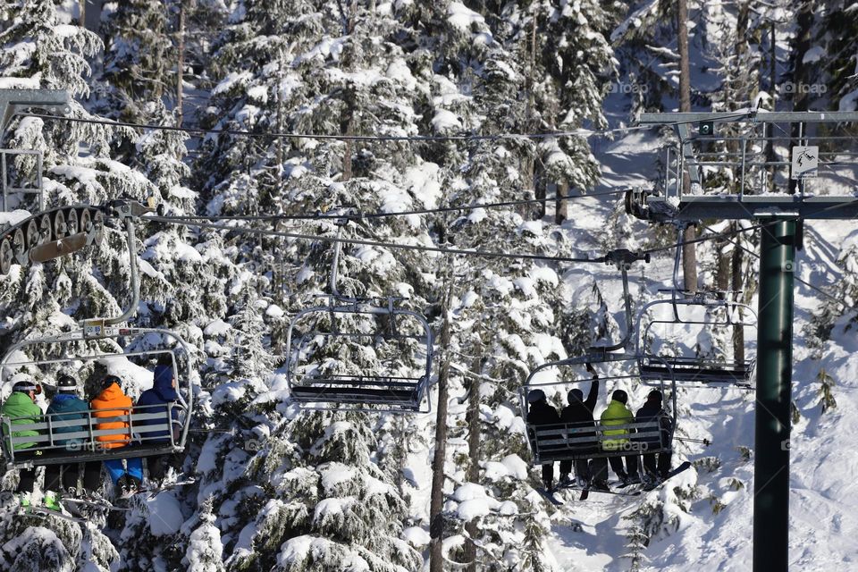 On the chairlift 