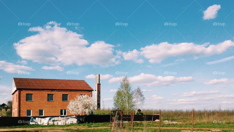 House in the village 