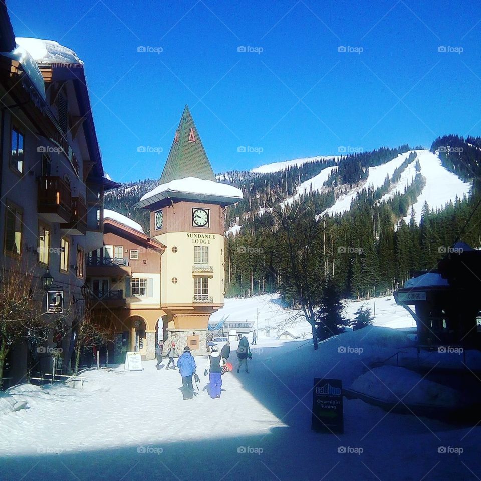 Sunpeaks ski resort! 