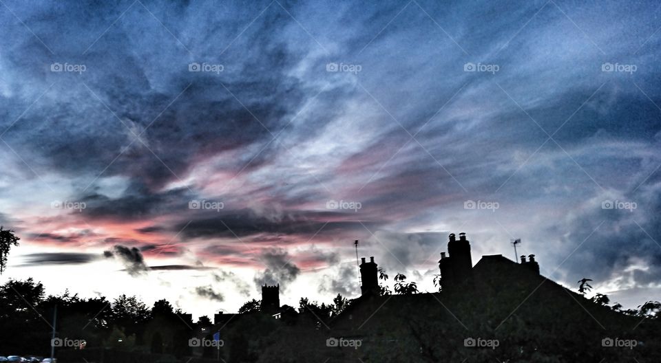 Sky before storm Aileen