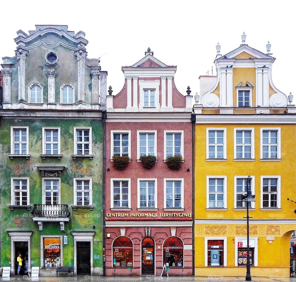 Poznan's facades. 