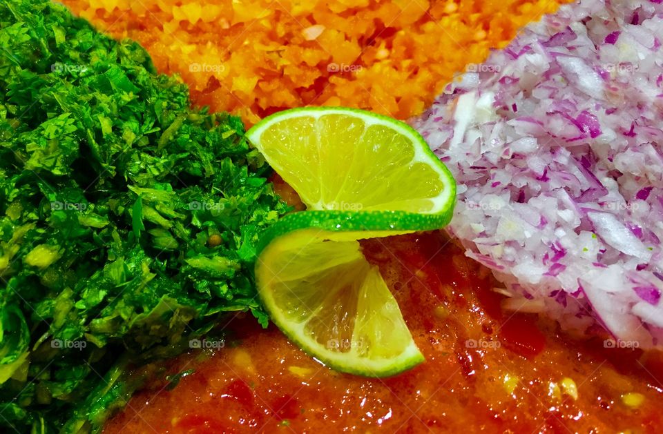 Ingredients for salad