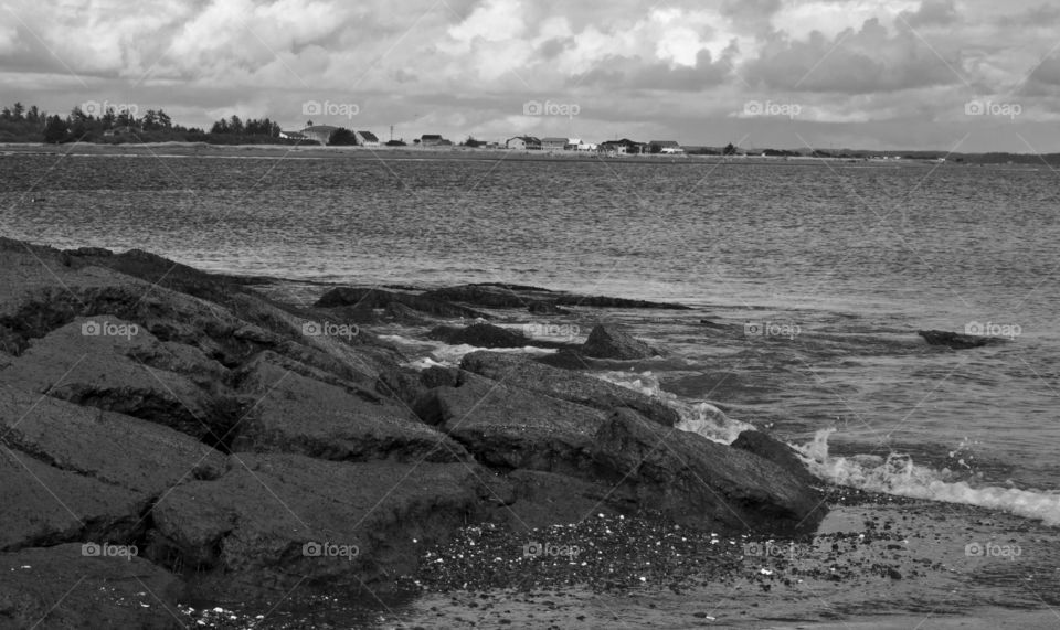 Damon Point as viewed from the North on Damon Point Beach in Ocean Shores.
