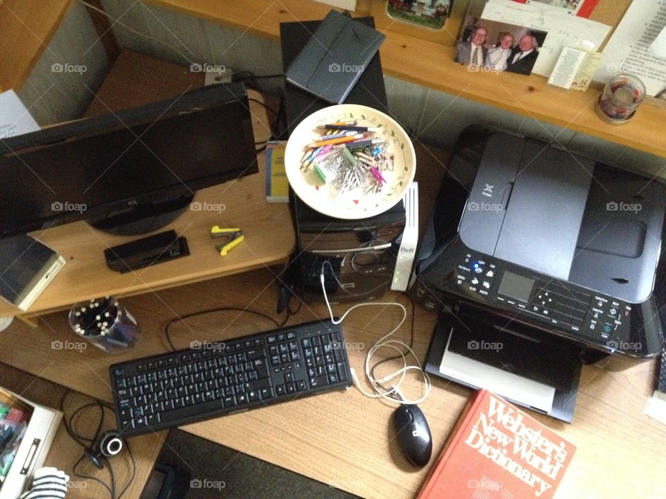 Desk Top. My home office desk