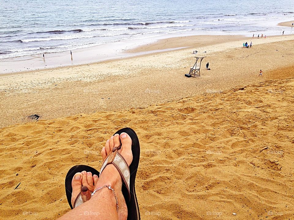 Hanging at the beach, Cahoon Hollow, Cape Cod, Massachusetts 