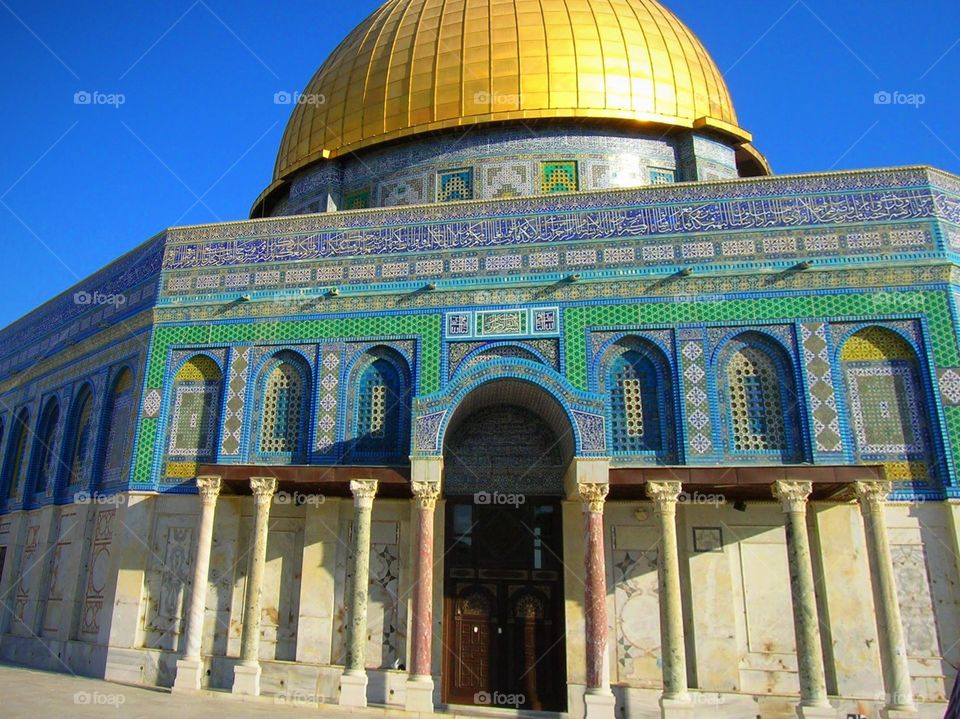 Dome of the Rock in Jerusalem, Israel, on the Temple Mount