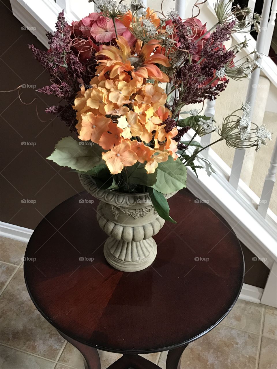 Fake flower potted bouquet 