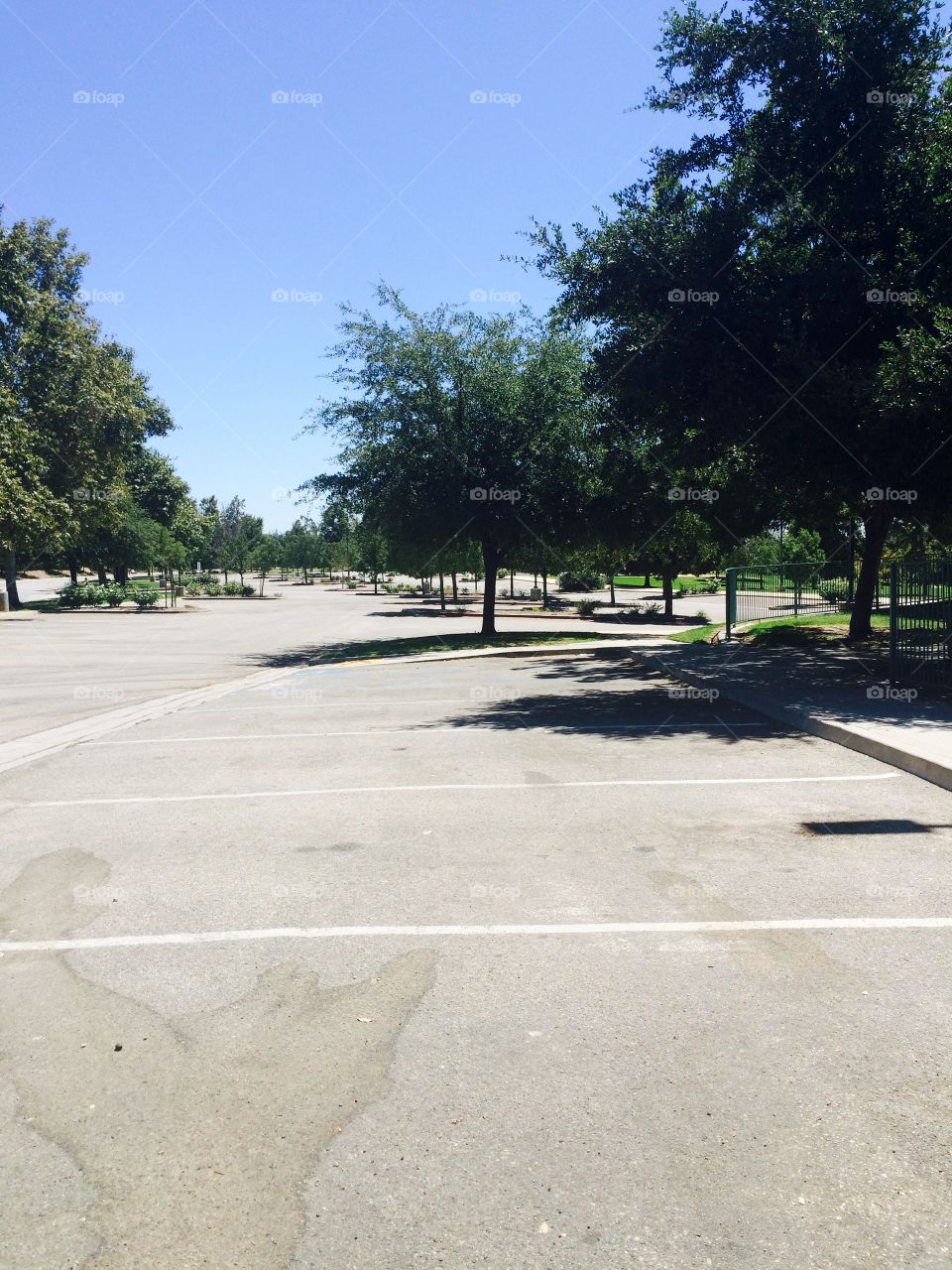 Empty parking lot