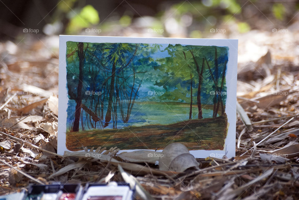 Landscape paintings continue with more attention to detail as possible.