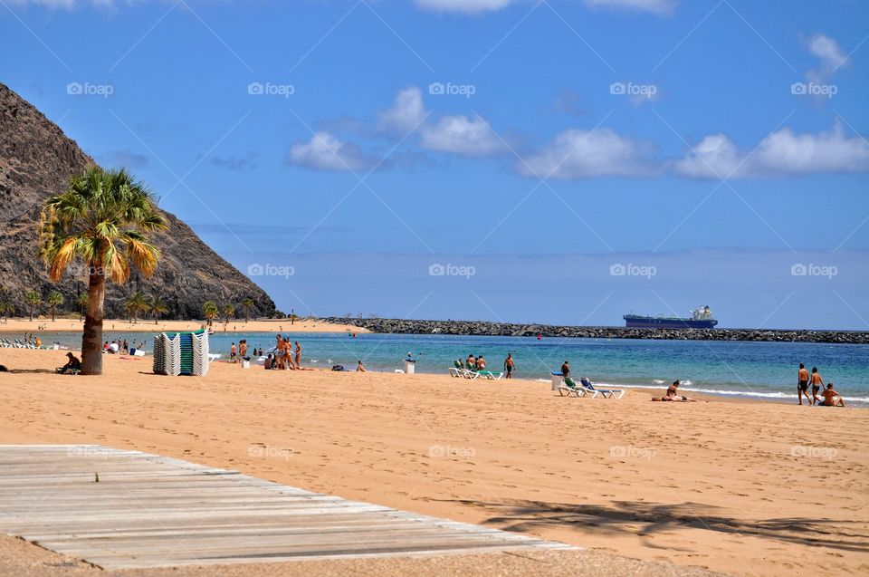 beach on tenerife Canary Island