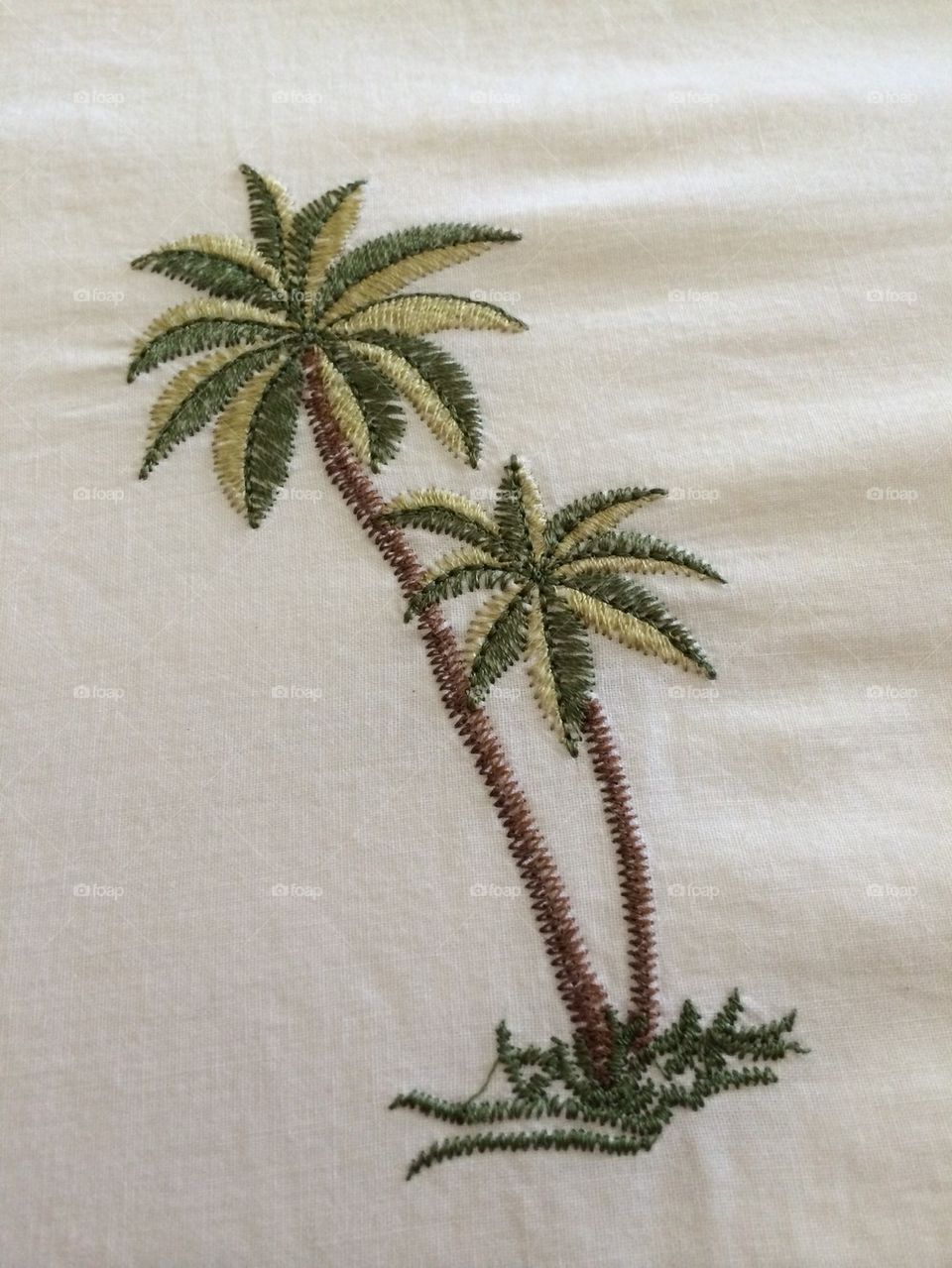 Embroidered palms
