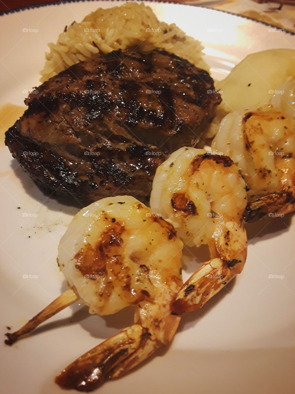 Steak and Shrimp Cuisine