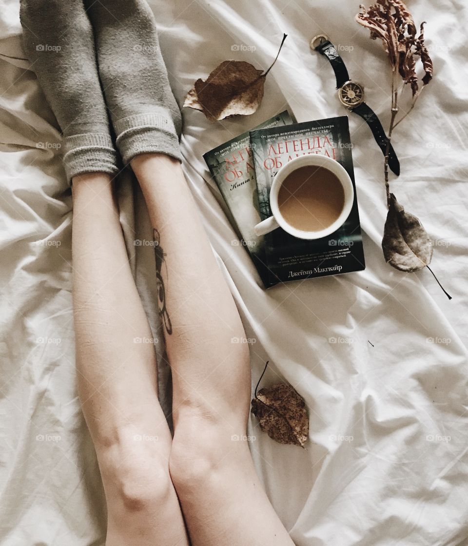 Woman in bed