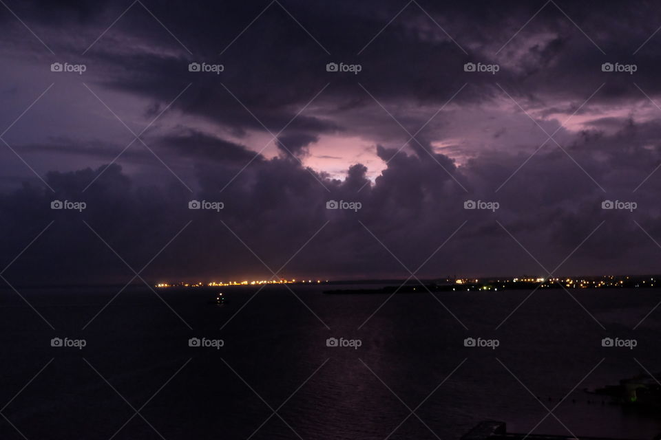Storm clouds over Cienfuegos, Cuba