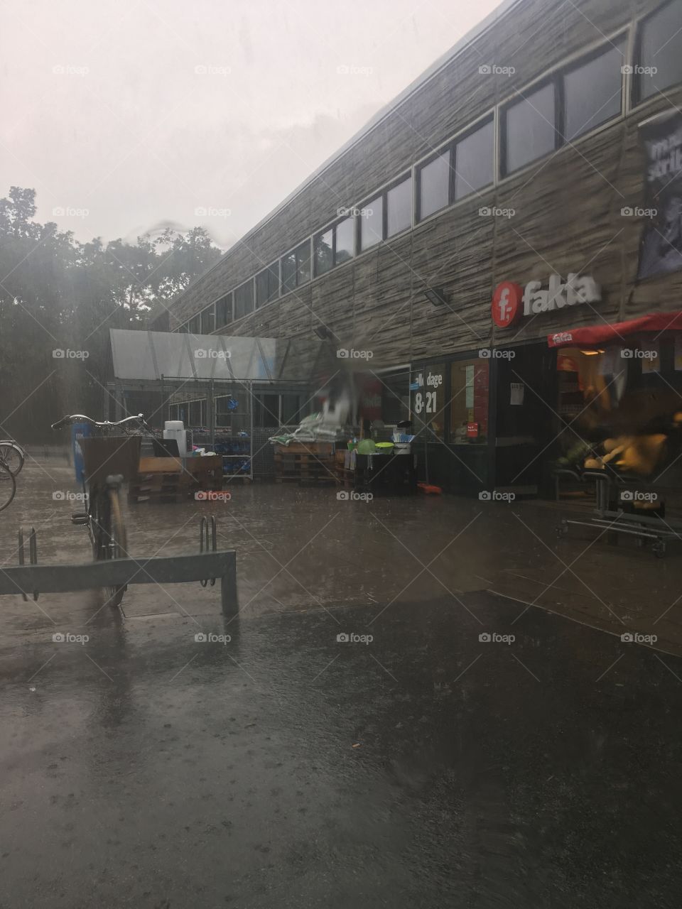 Heavy rain in Copenhagen 