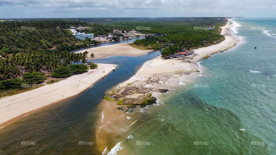 Dunas de Marapè. Amazing complex between beach and river. Brasile