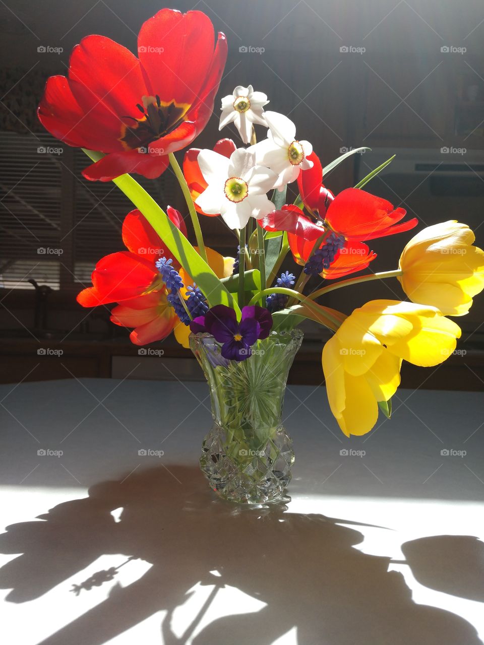 Spring flower bouquet