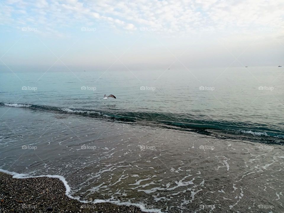 Beach ouad laou in morocco