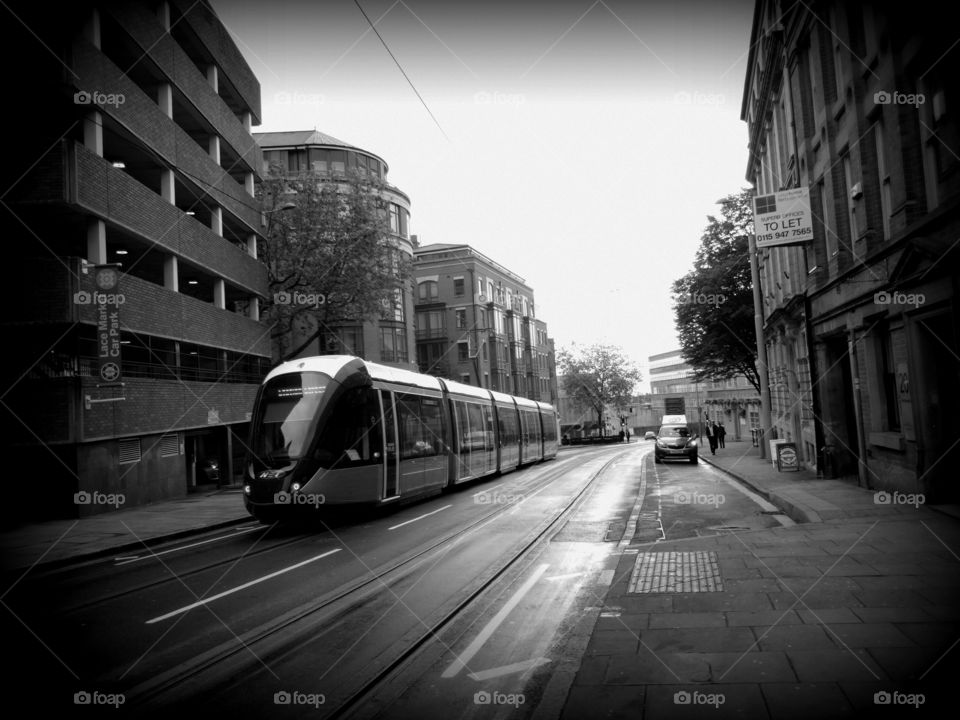 tram in the center