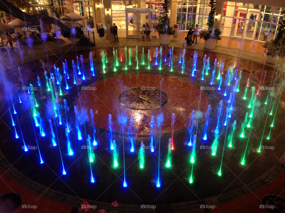 bangkok light night fountain by Daisyft