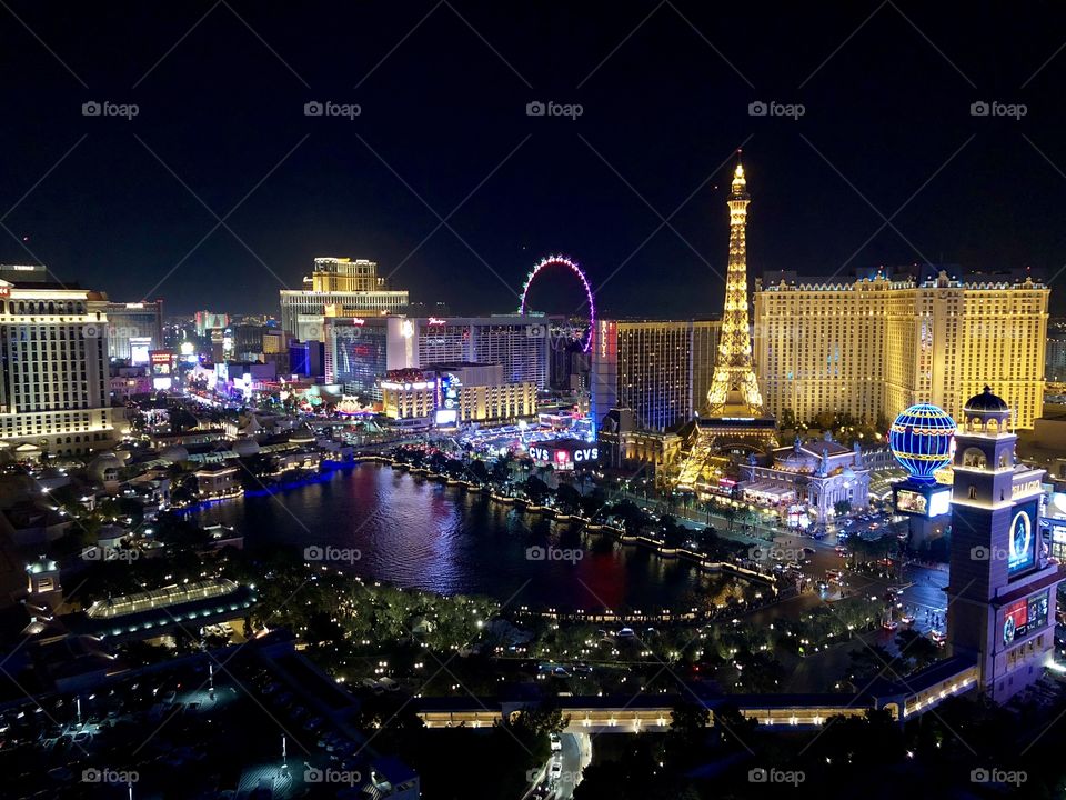 Sin City Las Vegas In All It’s Glory At Night 