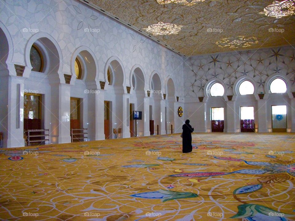 Sheikh Zayed grand mosque in Abu Dhabi 